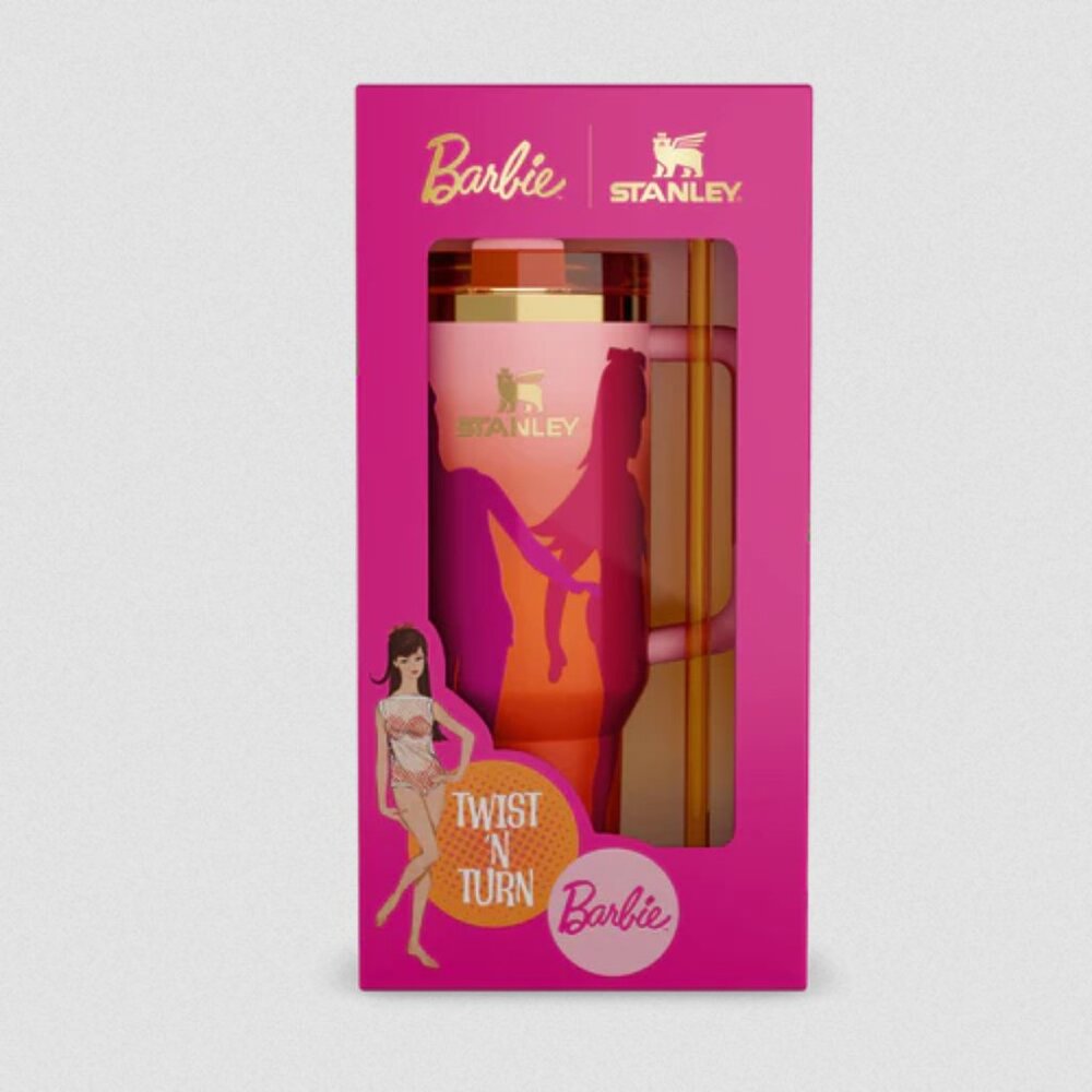 Stanley X Barbie 40oz Quencher 60's Twist and Turn Limited Edition NWT
